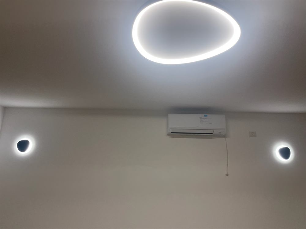 גוף תאורה טבעתי בתקרה